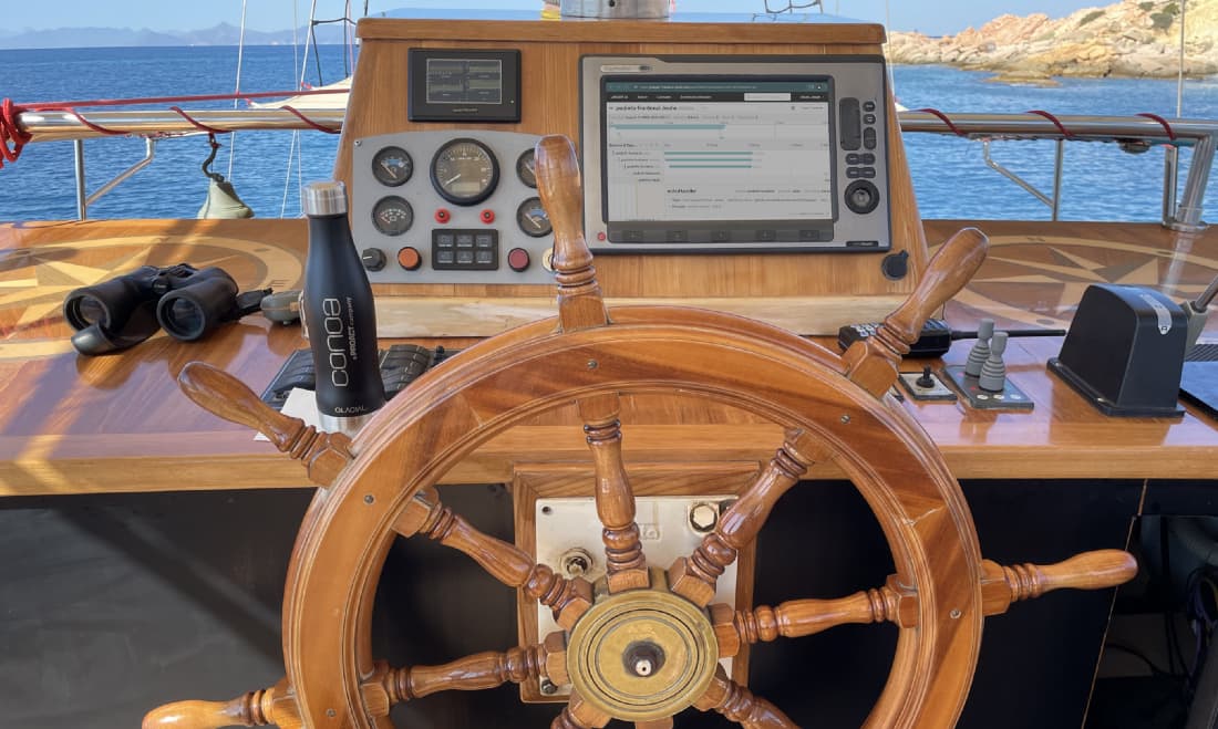 captain Kube exploring the greek waters